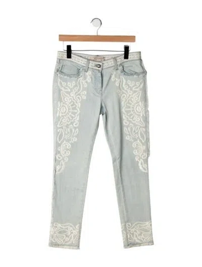 Pre-owned Etro Mid-rise Straight Leg Jeans W/ Tags In Green