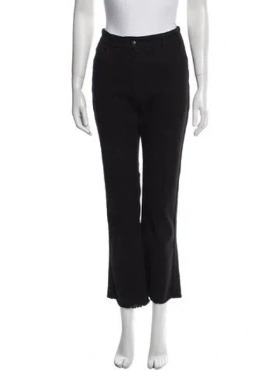 Pre-owned Etro Mid-rise Wide Leg Jeans In Black