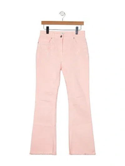 Pre-owned Etro Mid-rise Wide Leg Jeans In Pink