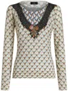 Etro Milan Crew Neck Sweater In Multi