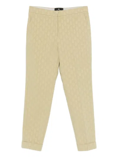 Etro Milano Trousers In Animal Print