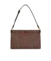 Etro Mini Arnica Paisley-patterned Shoulder Bag In Brown