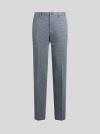 Etro Checked Tailored Trousers In White