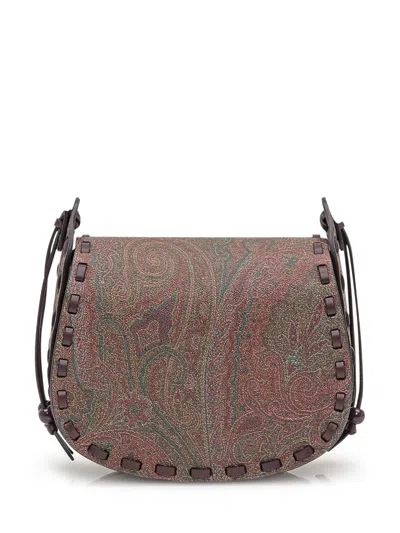 Etro Mini Crossbody Bag With Elegant Design In Brown