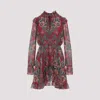 Etro Ruffled Hem Mini Dress In Pink