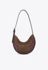 Etro Mini Essential Paisley Hobo Bag In Brown