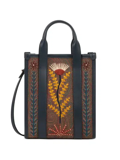 Etro Mini  X Tabby Booth Arnica Handbag In Brown