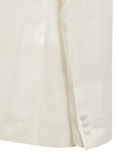 Etro Mini Evening Blazer In Bianco
