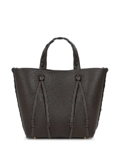 Etro Mini Leather Tote Bag In Black