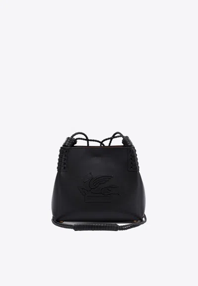 Etro Mini Libra Shoulder Bag In Black