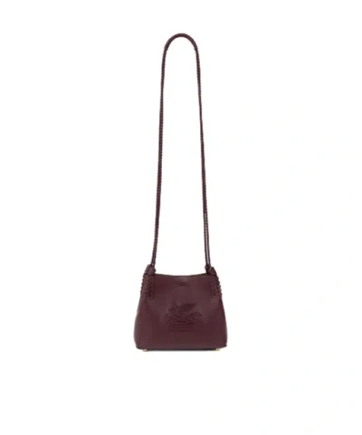 Etro Mini Libra Tote Bag In Burgundy