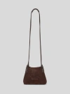Etro , Mini Libra Tote Bag In Suede, Woman, Brown In Brown