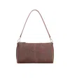 Etro Mini Paisley Contrast-trim Clutch Bag In Brown