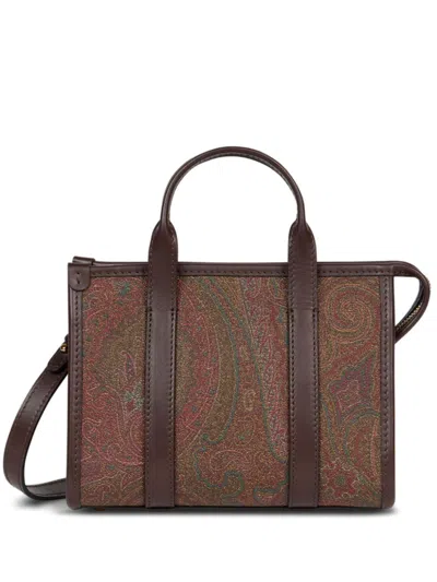 ETRO MINI PAISLEY-JACQUARD TOTE BAG