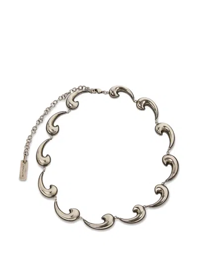 Etro Mini Paisley Necklace In Metallic