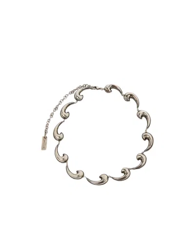 Etro Mini Paisley Necklace In Silver