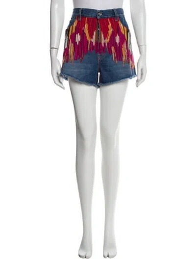 Pre-owned Etro Mini Shorts In Blue