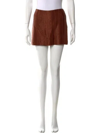 Pre-owned Etro Mini Skirt In Brown