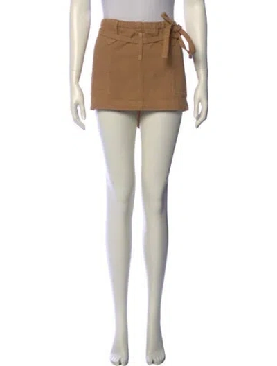 Pre-owned Etro Mini Skirt In Neutral