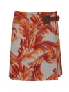 Etro Mini Skirt With Plasley Motif Skirts Multicolor In Multi