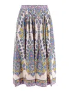 Etro Paisley Print Midi Skirt