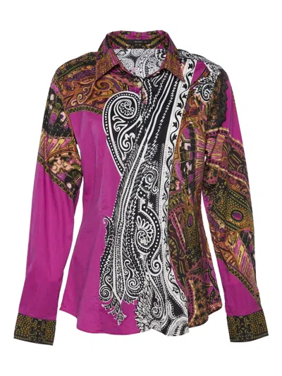 Pre-owned Etro Mix-print Shirt