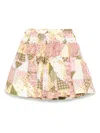 Etro Mix-print Skirt In Yellow
