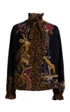 Etro Animal-printed Blouse In Animal Print