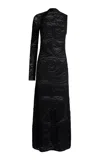 Etro One-shoulder Stretch-velvet Maxi Dress In Black