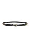 Etro Studded Leather Belt In Black