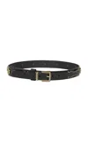 Etro Studded Leather Belt In Black