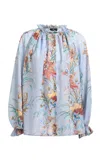 Etro Printed Blouse In Blue