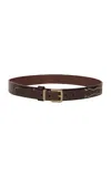 Etro Texan Leather Belt In Brown