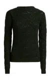 Etro Crewneck Wool-blend Sweater In Green
