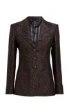 Etro Paisley Wool-blend Blazer In Multi