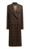 Etro Plaid Wool Coat In Multi