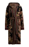 Etro Patterned Knit Wool-blend Jacket In Multi