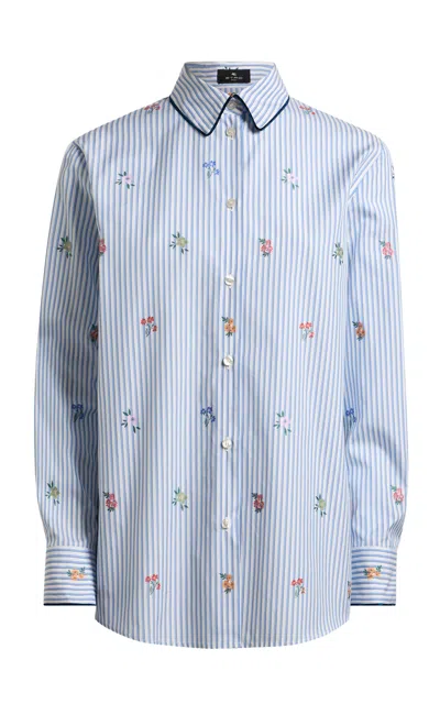 Etro Plaid Cotton Button-up Shirt In Multi