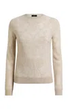 Etro Patterned Wool-blend Sweater In Neutral