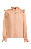 Etro Ruffled Blouse In Pink