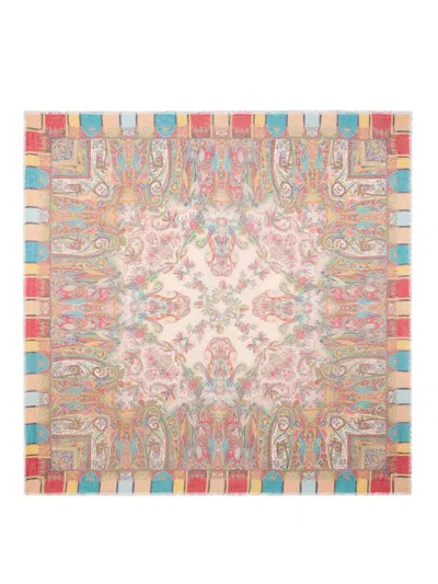 Etro Modal Blend Scarf In Pink