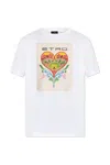 Etro Motif Embroidered Crewneck T-shirt In White