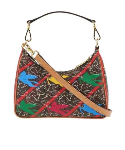 Etro Motif-print Shoulder Bag In Brown