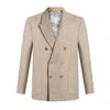 Etro Double Breasted Wool Blazer In M0131