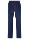 ETRO ETRO BLUE COTTON BLEND PANTS