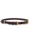 Etro Multi-buckle Leather Belt In Brown