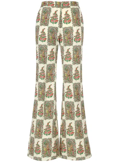 Etro Multi Colour Flared Trousers