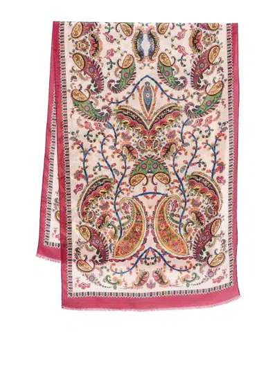 ETRO MULTI-COLOURED PATTERNED SCARF