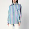 Etro Multi-coloured Striped Cotton Shirt Women In Multicolor