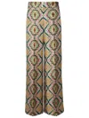 Etro Multicolor All Over Print Pants In Multicolor